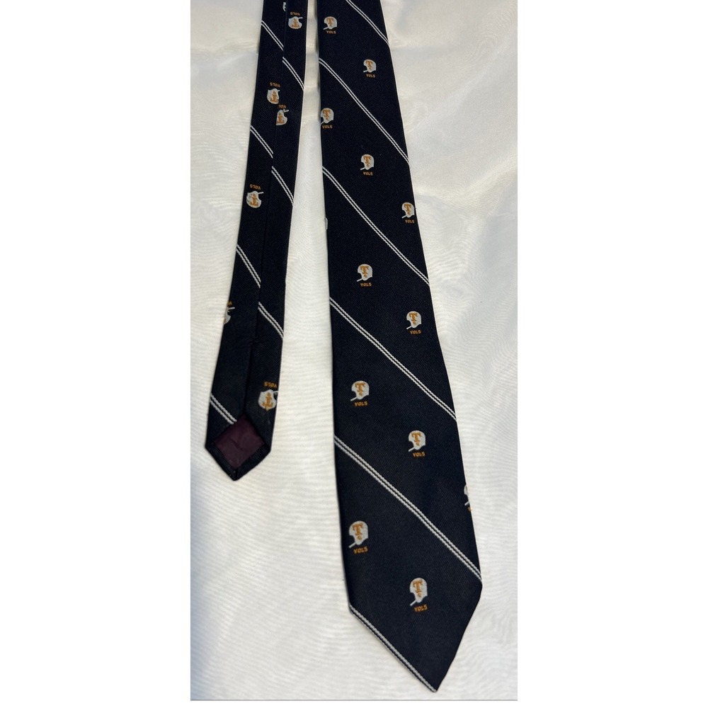 Tennessee TN Vols Football Helmet Tie Blue Orange White - Picture 2 of 7